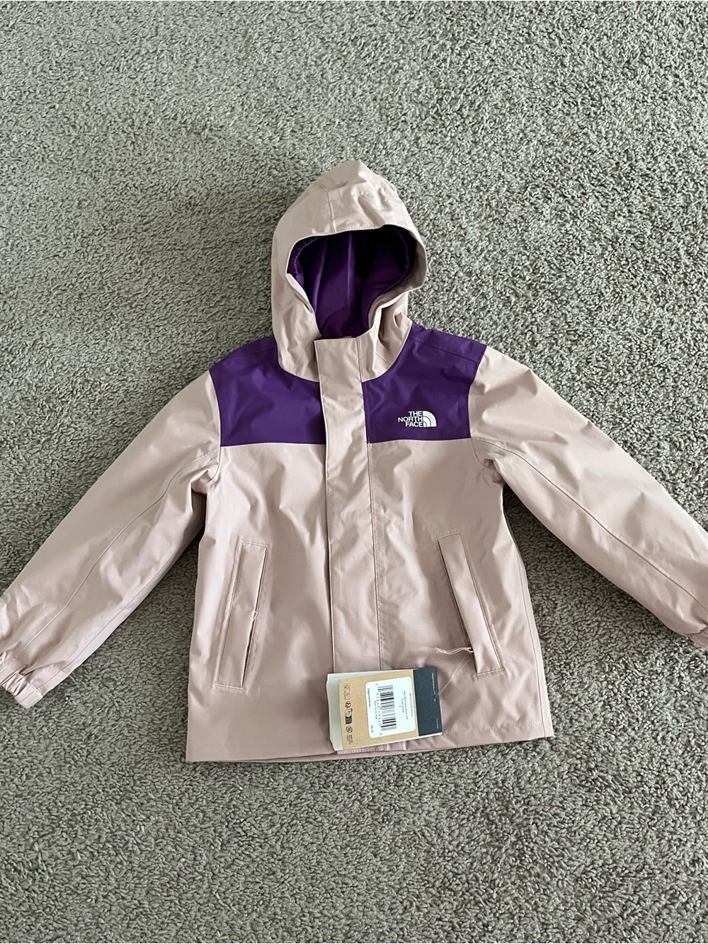 NWT North Face Antora Rain Jacket 4T Pink Moss